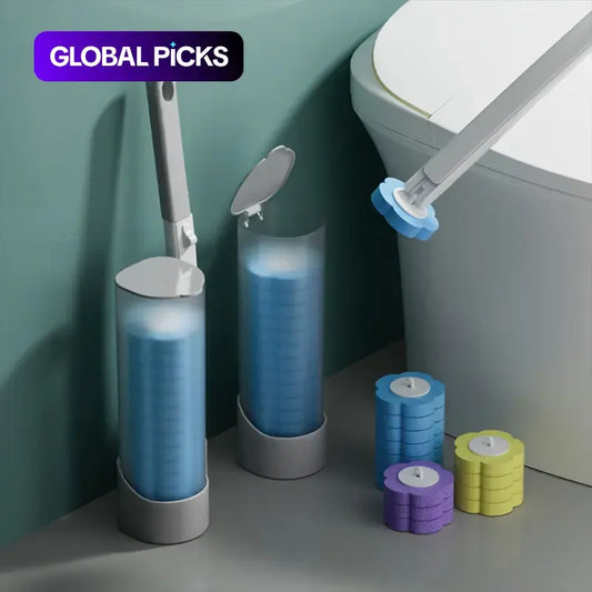 Cleaning Brush Holder, Toilet Cleaning Brush Head, Used for Toilet Cleaning, Bathroom Cleaning Product, with Fragrance, Toilet Brush Set #GLOBAL PICKS